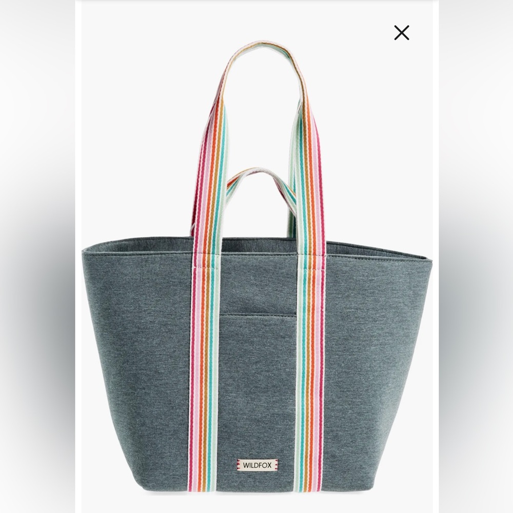 Wildfox Gray Double Strap Jersey Tote